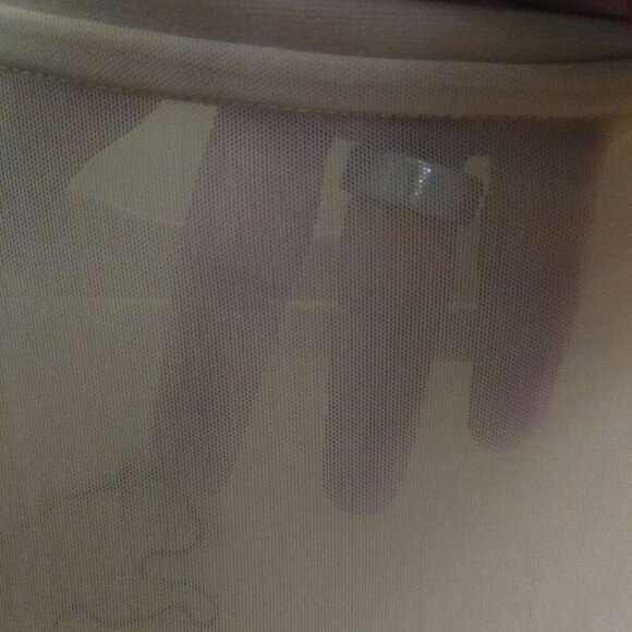 Puma X Karl Lagerfeld Crew Burch Logo Sweatshirt Ivory Glitter Logo Mesh Size L - Picture 7 of 9